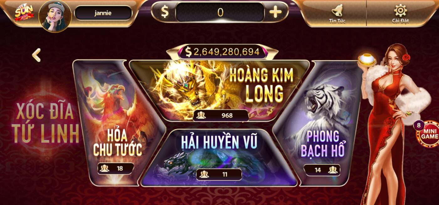 Mẹo hay cá cược Xóc đĩa tứ linh trên cổng game sunwin club