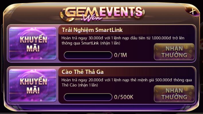 Một số chương trình ưu đãi hấp dẫn tại cổng game sun20